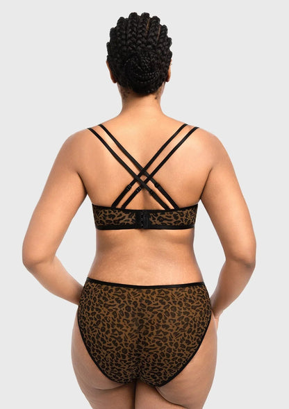 Lyra Sheer Mesh Multi-Way Unlined Balconette Bra