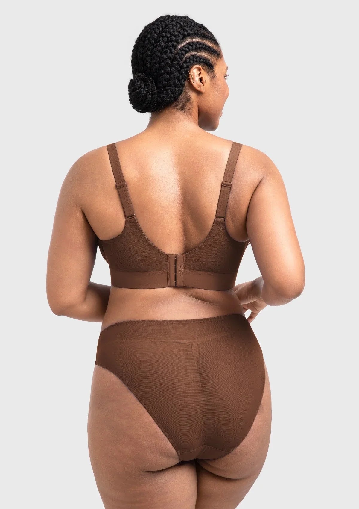 Serenata Flora Linear Lace Sheer Mesh Full Coverage Unlined Underwire Bra