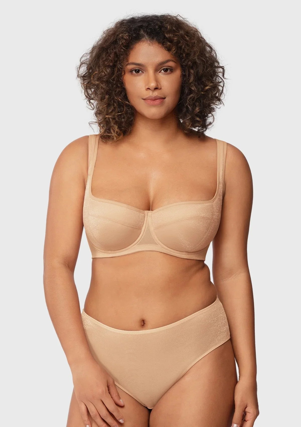 Starry Night Lightly Lined Lightly Padded Plus Size Balconette Bra
