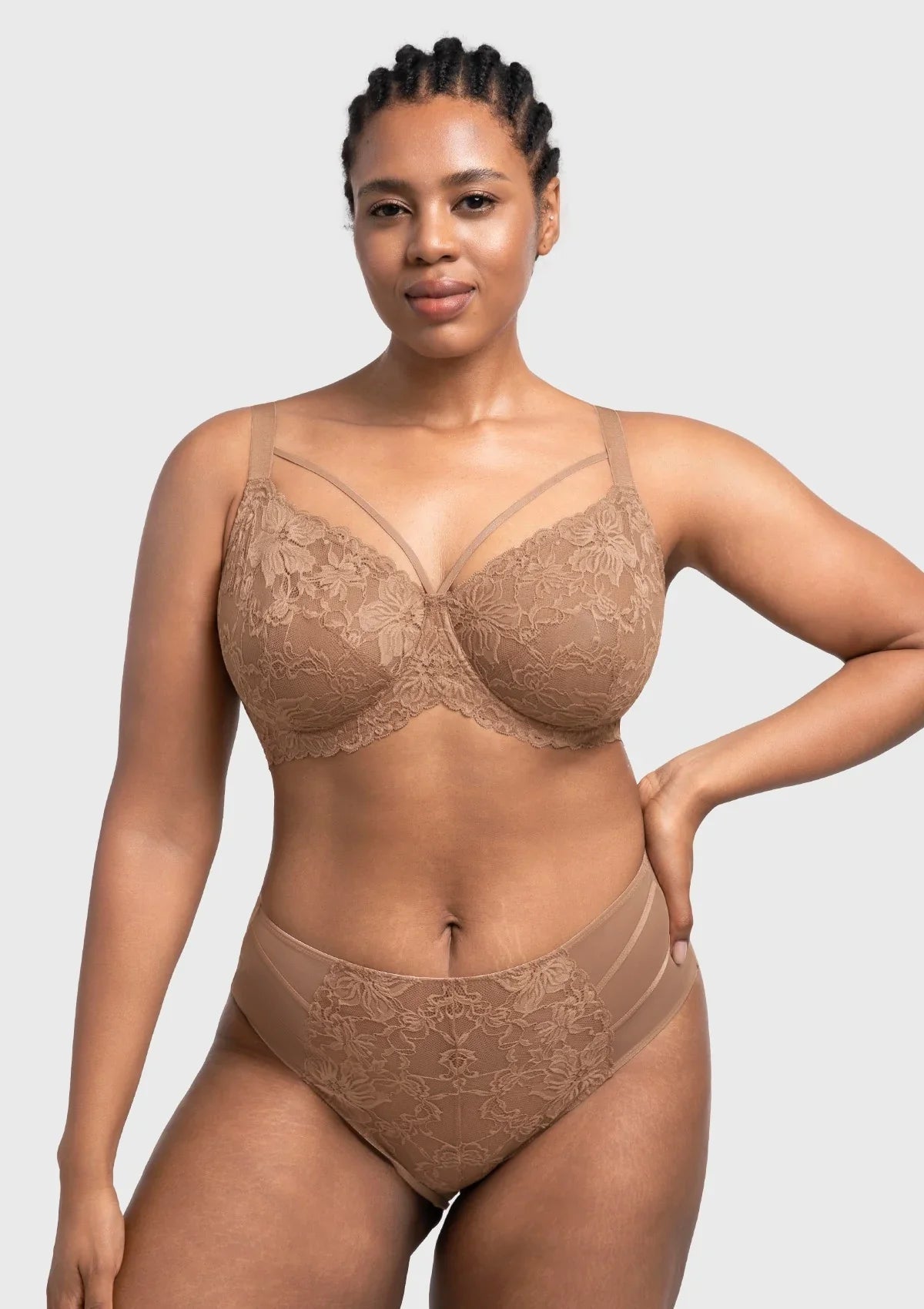 Pretty In Petals Unlined Strappy Lace Bra