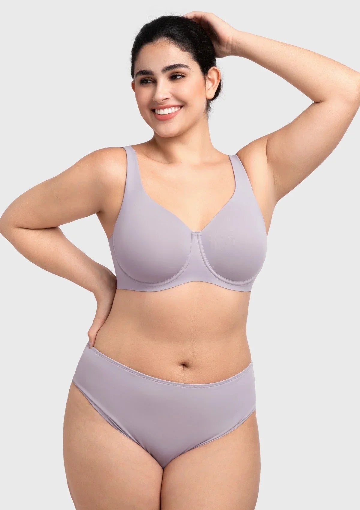 HSIA Esme Minimizer Bras for Women Plus Size Full Coverage No Padding Unlined T Shirt Bra Seamless Underwire Cool Comfort Daily Bras