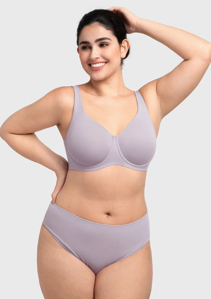 HSIA Esme Minimizer Bras for Women Plus Size Full Coverage No Padding Unlined T Shirt Bra Seamless Underwire Cool Comfort Daily Bras