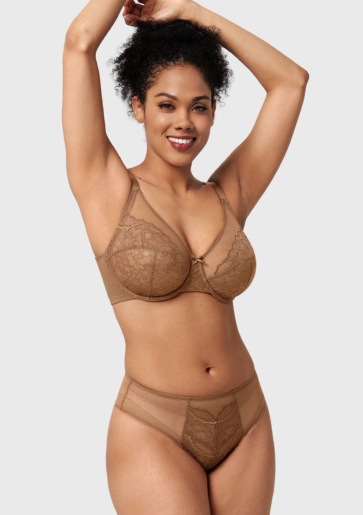 Enchante Lace Unlined Full Coverage Underwire Bra