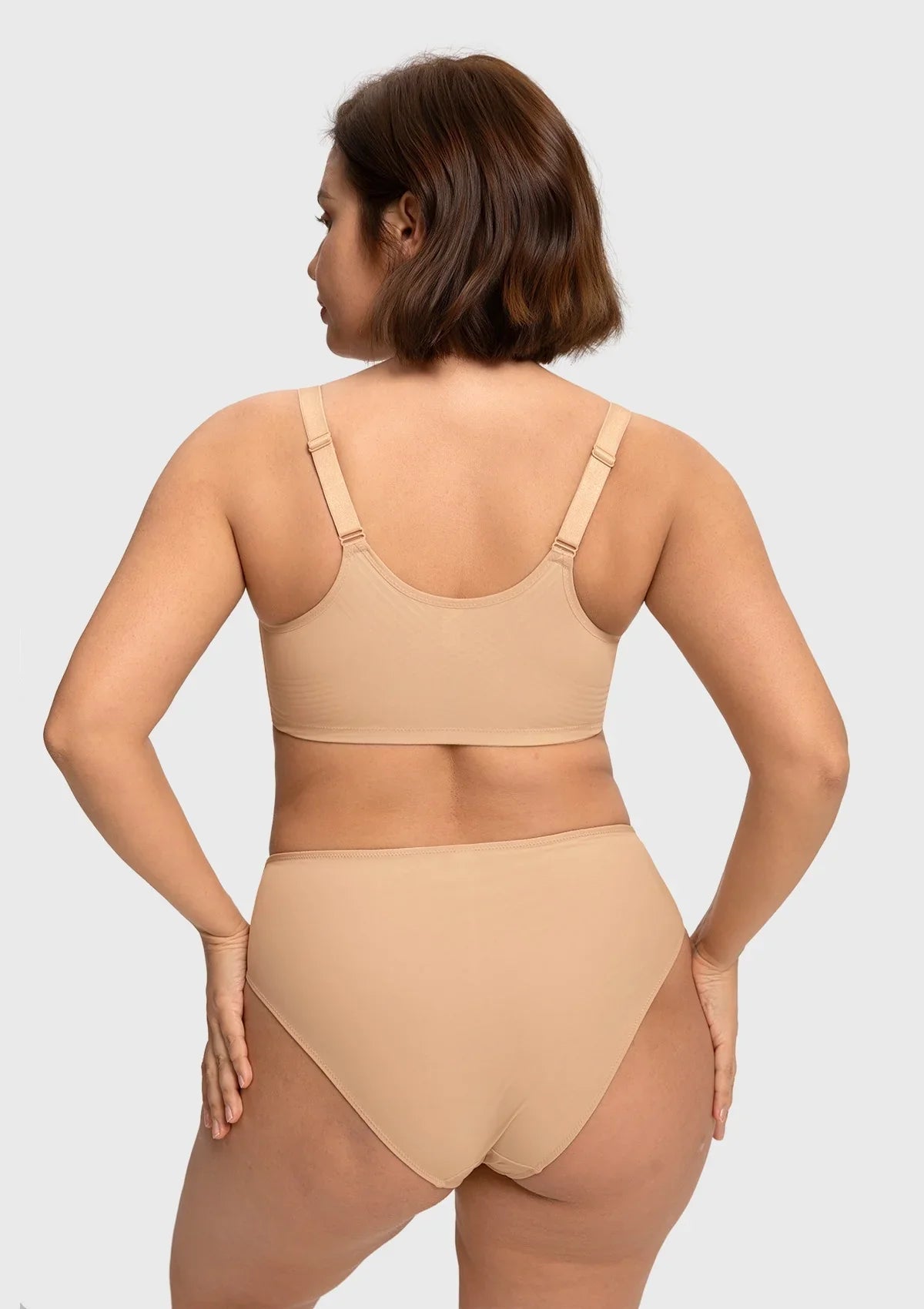 HSIA Anemone Unlined Plus Size Front Closure 3/4 Cup Underwire Back Support Bra Lace Trim for Sculpted Lift Womenswear