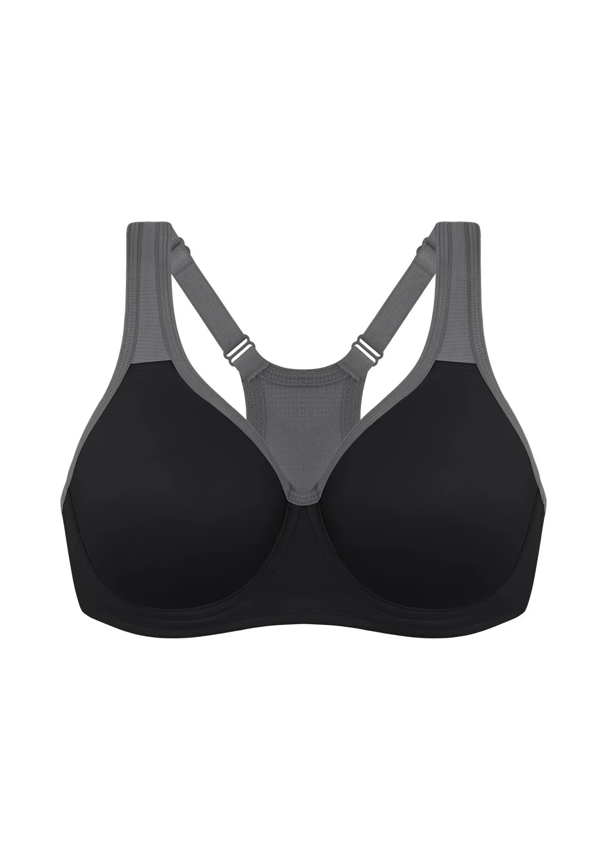 ComfyArc Unlined Outside Underwire Racerback Sports Bra