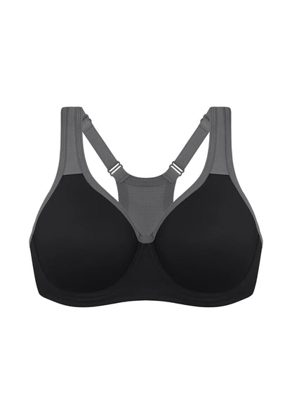 ComfyArc Unlined Outside Underwire Racerback Sports Bra