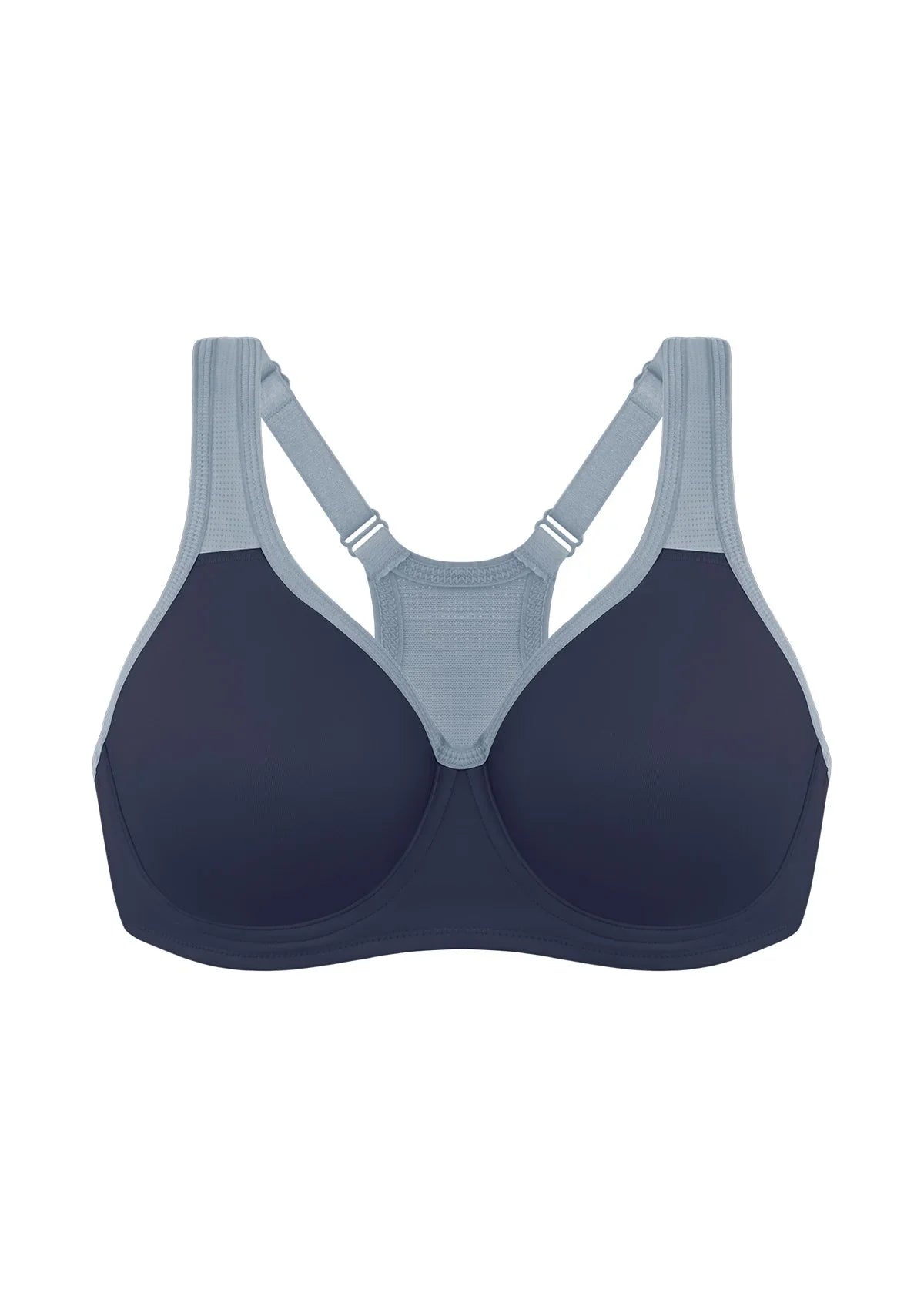 ComfyArc Unlined Outside Underwire Racerback Sports Bra