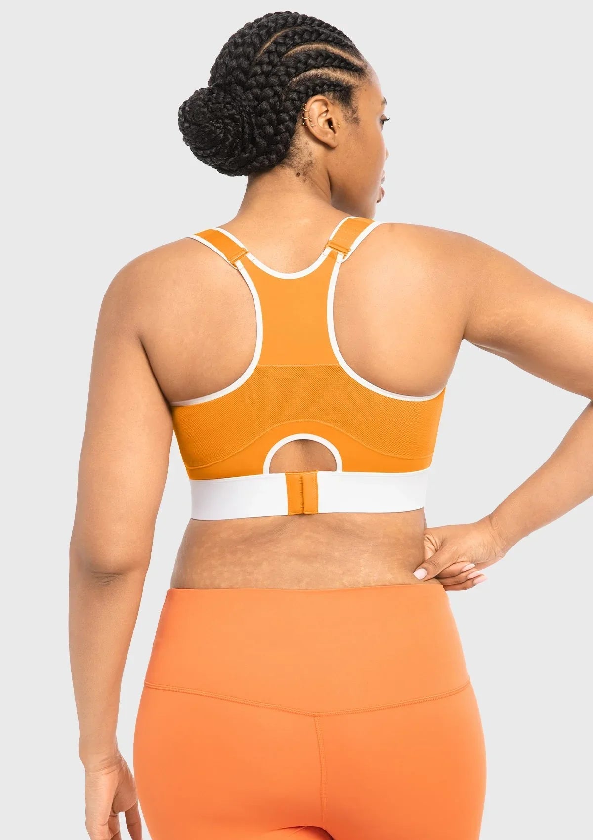 HSIA FlexCore High Impact Racerback Sports Bra Adjustable Support Full Coverage Fit