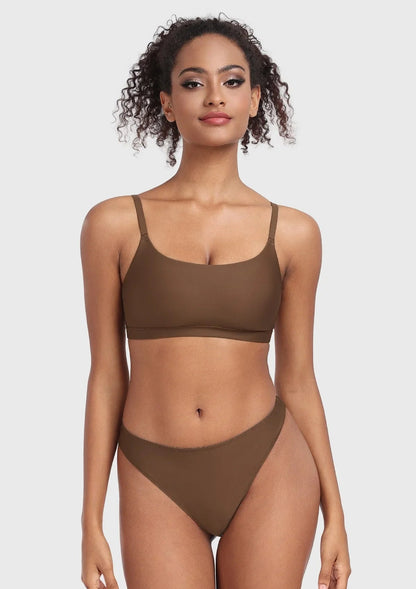 Wireless Seamless Comfort Bralette Cami Unlined Sports Bra Breathable