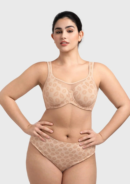 CoolComfort Smoothing Full Coverage Unlined Underwire Minimizer Bra