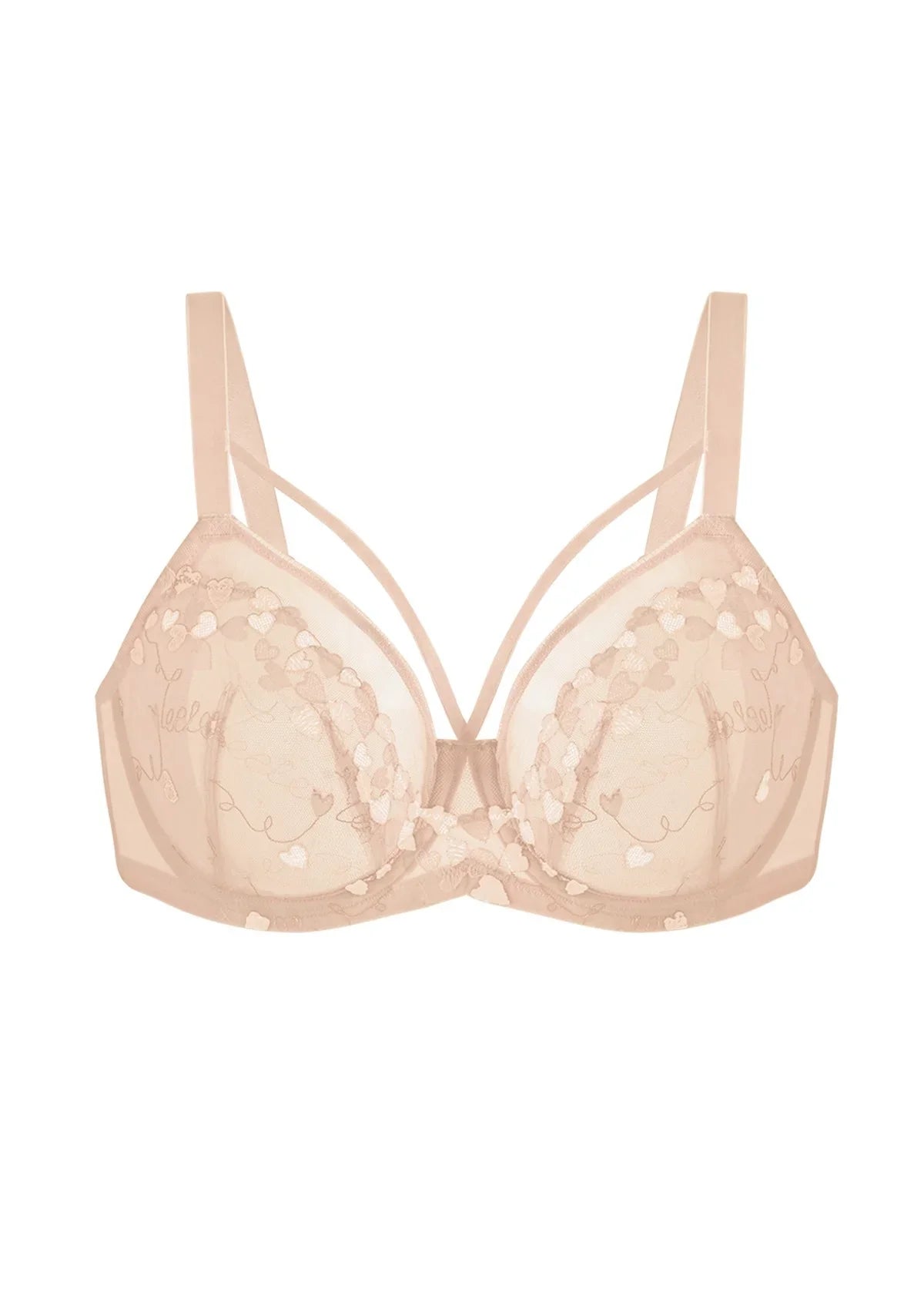 HSIA Renna Holiday Edit Embroidery Pink Lace Underwire Bra