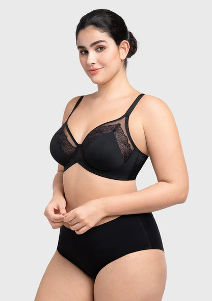 HSIA BloomStitch Floral Embroidery Underwire Bra 3/4 Cup Elegant Support Fit