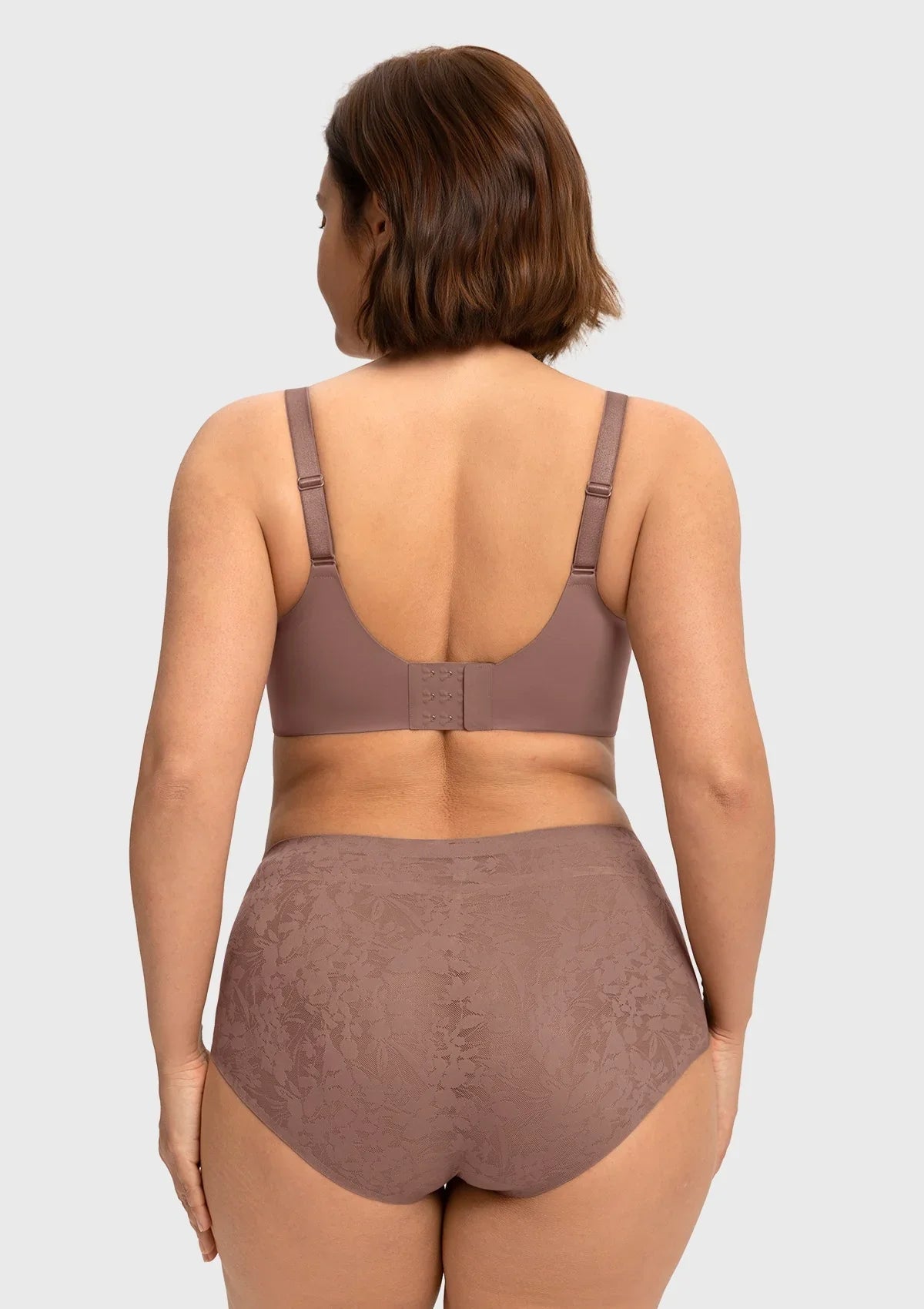 HSIA Auri Seamless Lace Support Bra Full Coverage Underwire Comfort Fit
