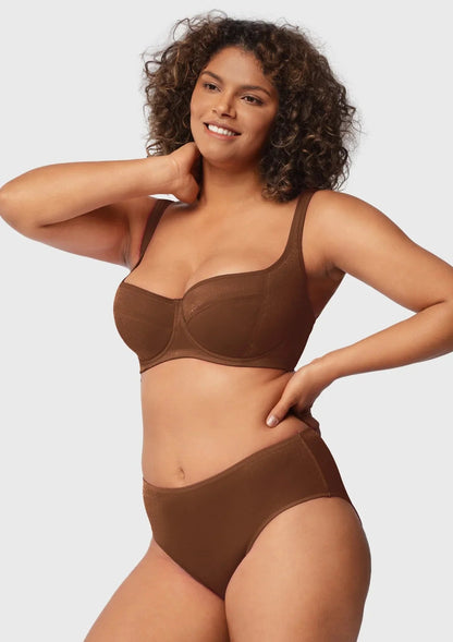 Starry Night Lightly Lined Lightly Padded Plus Size Balconette Bra