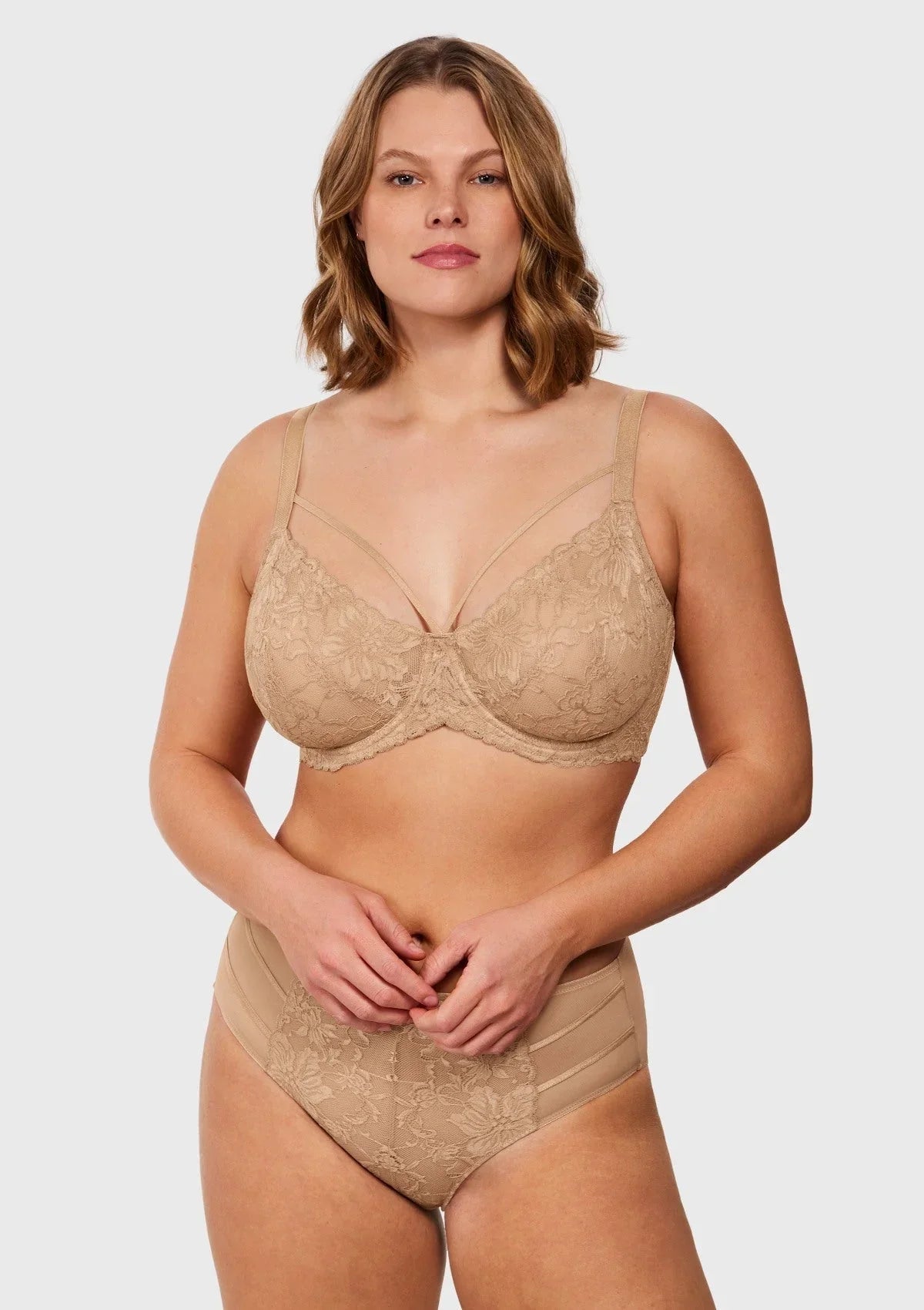 Pretty In Petals Unlined Strappy Lace Bra