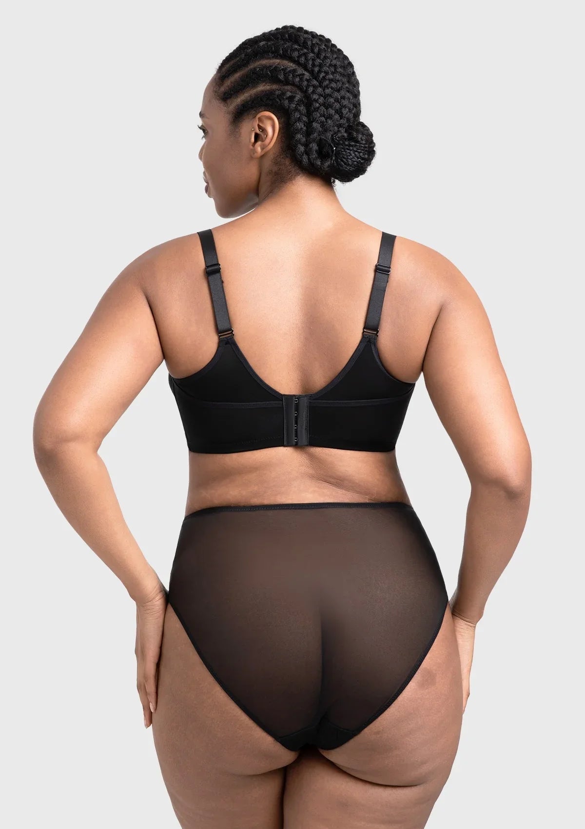 HSIA Willa Wave Plus Size Breathable Mesh Unlined Non-padded Full Coverage Underwire Bra