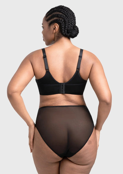 HSIA Willa Wave Plus Size Breathable Mesh Unlined Non-padded Full Coverage Underwire Bra