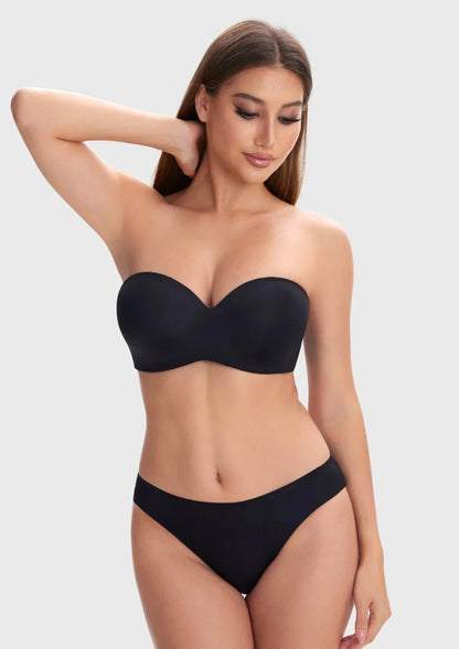 Breya Silicone-Free Seamless Push Up Strapless Bra