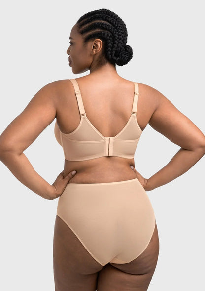HSIA Willa Wave Plus Size Breathable Mesh Unlined Non-padded Full Coverage Underwire Bra