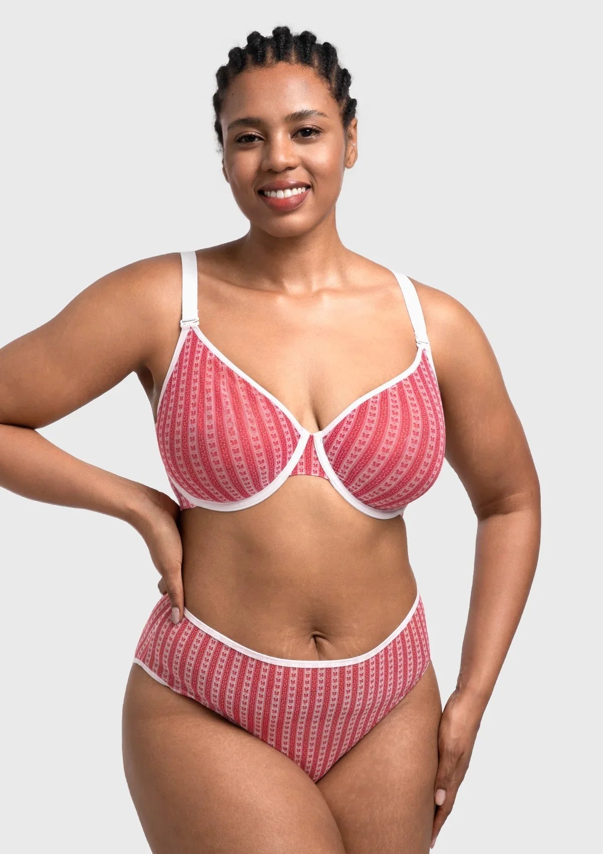 HSIA Christmas Holiday Edit Unlined Plus Size Non-padded Underwire Adjustable Straps Full Coverage Bra