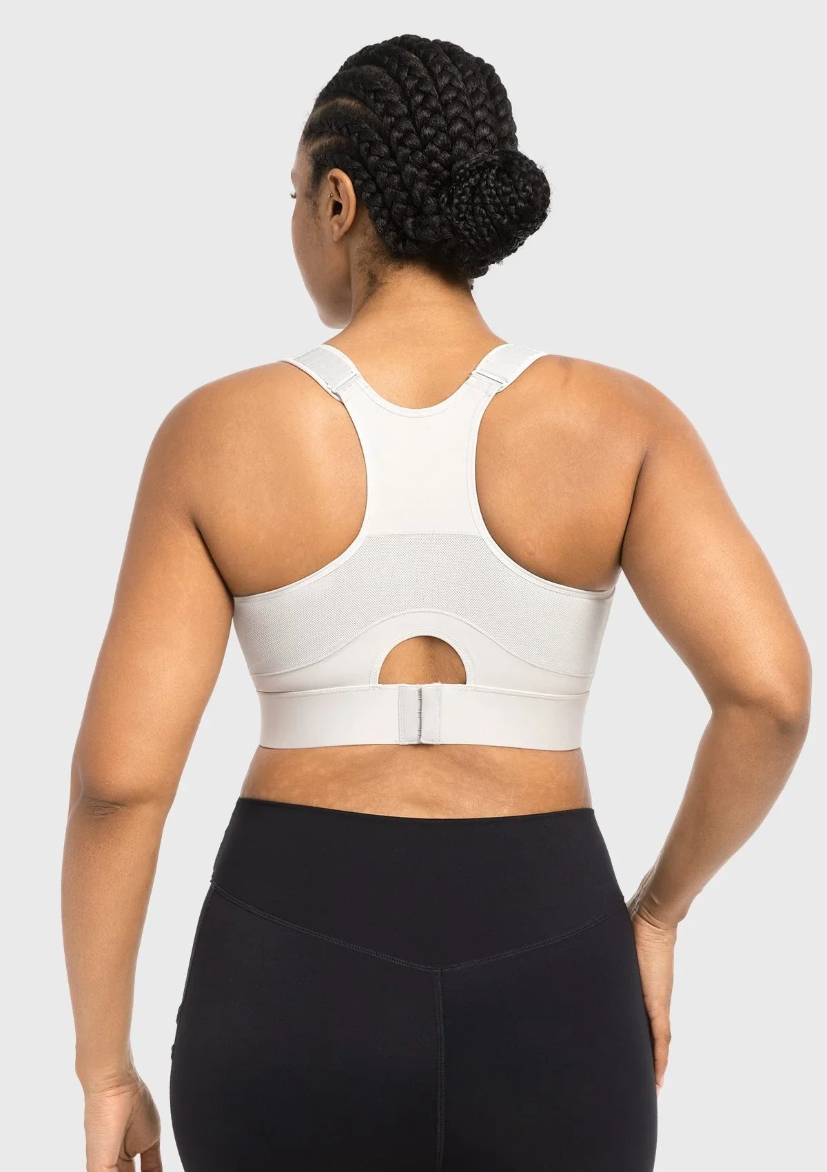 HSIA FlexCore High Impact Racerback Sports Bra Adjustable Support Full Coverage Fit