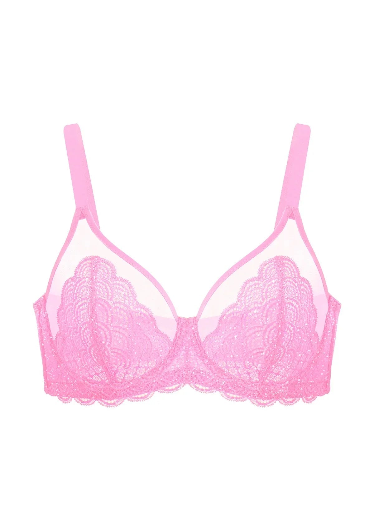 Mermaid Scales Lace Unlined Bra