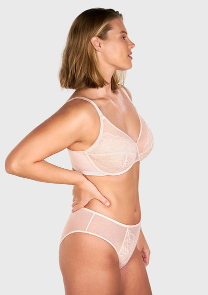 Enchante Lace Unlined Full Coverage Underwire Bra