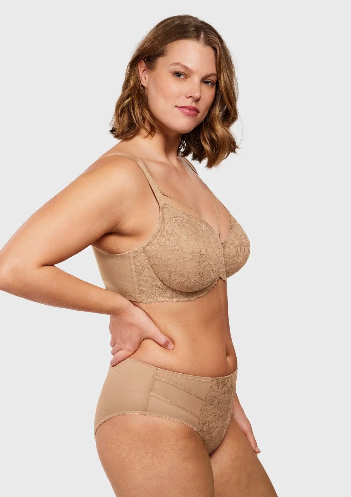 Pretty In Petals Unlined Strappy Lace Bra