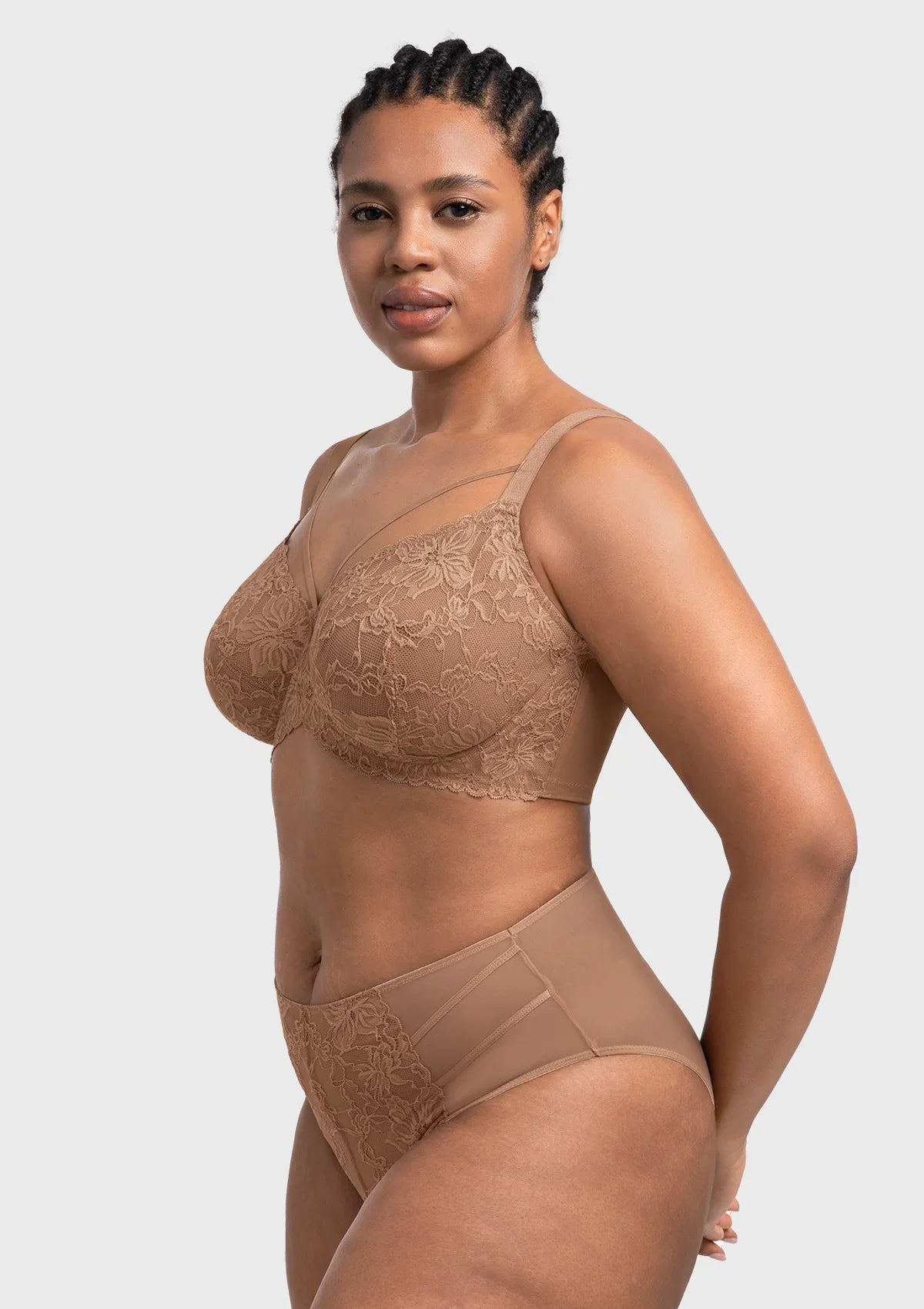 Pretty In Petals Unlined Strappy Lace Bra