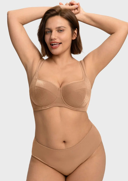 Starry Night Lightly Lined Lightly Padded Plus Size Balconette Bra