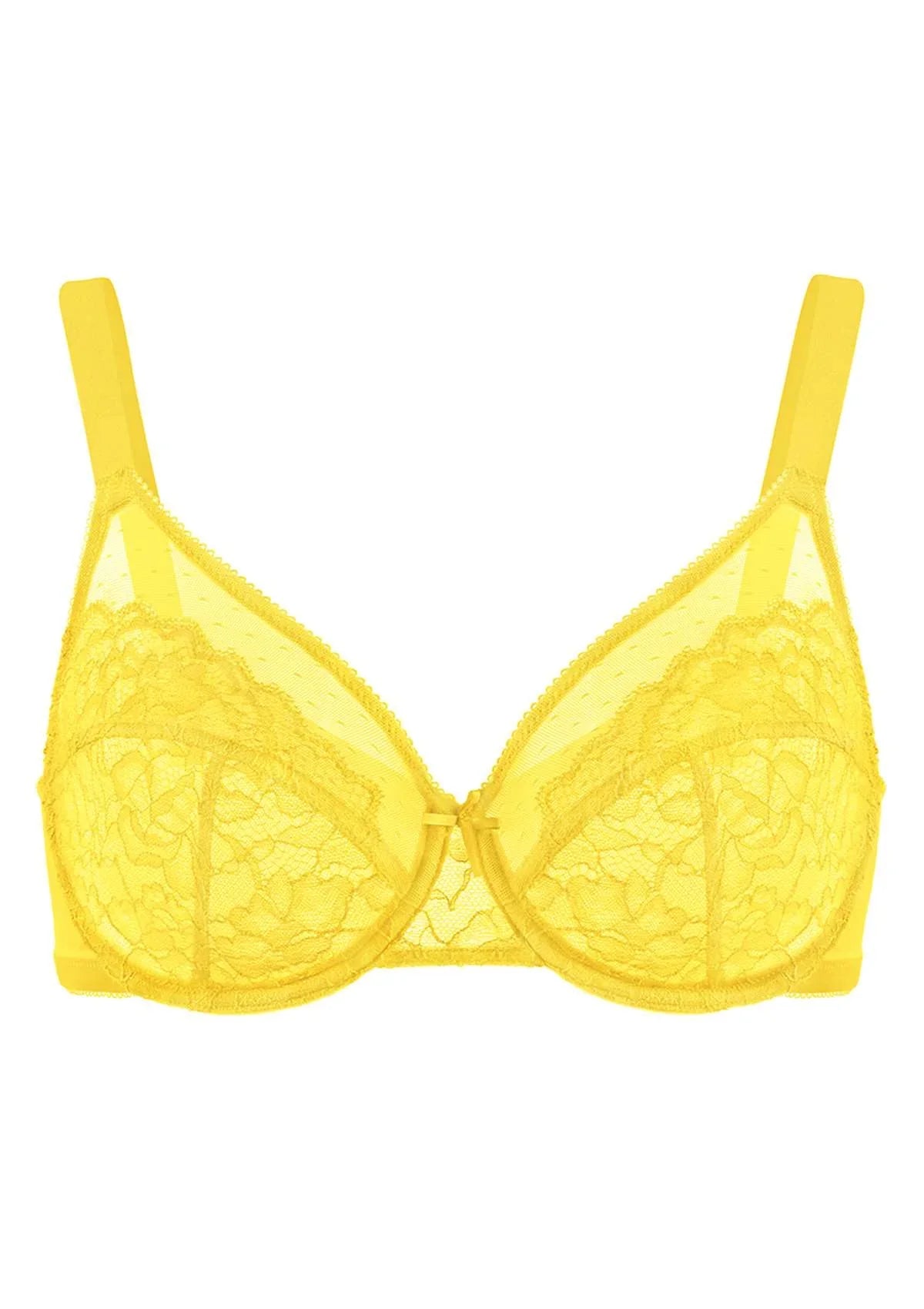 Enchante Lace Unlined Full Coverage Underwire Bra