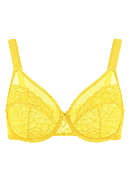 Enchante Lace Unlined Full Coverage Underwire Bra