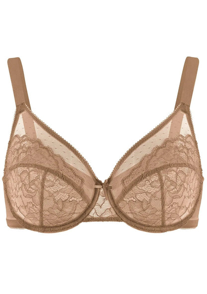 Enchante Lace Unlined Full Coverage Underwire Bra