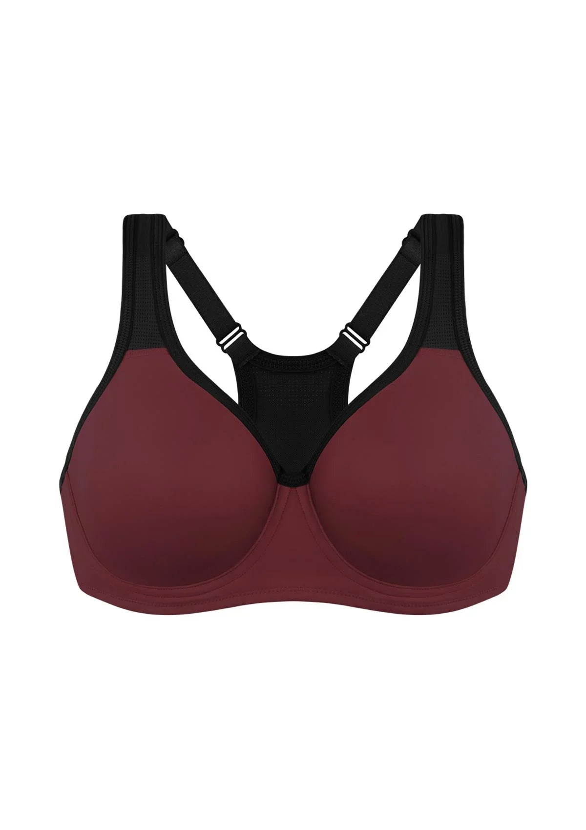 ComfyArc Unlined Outside Underwire Racerback Sports Bra