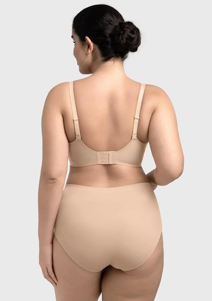 Comfortable Wireless Push Up Plunge Bra with Padded V Lift