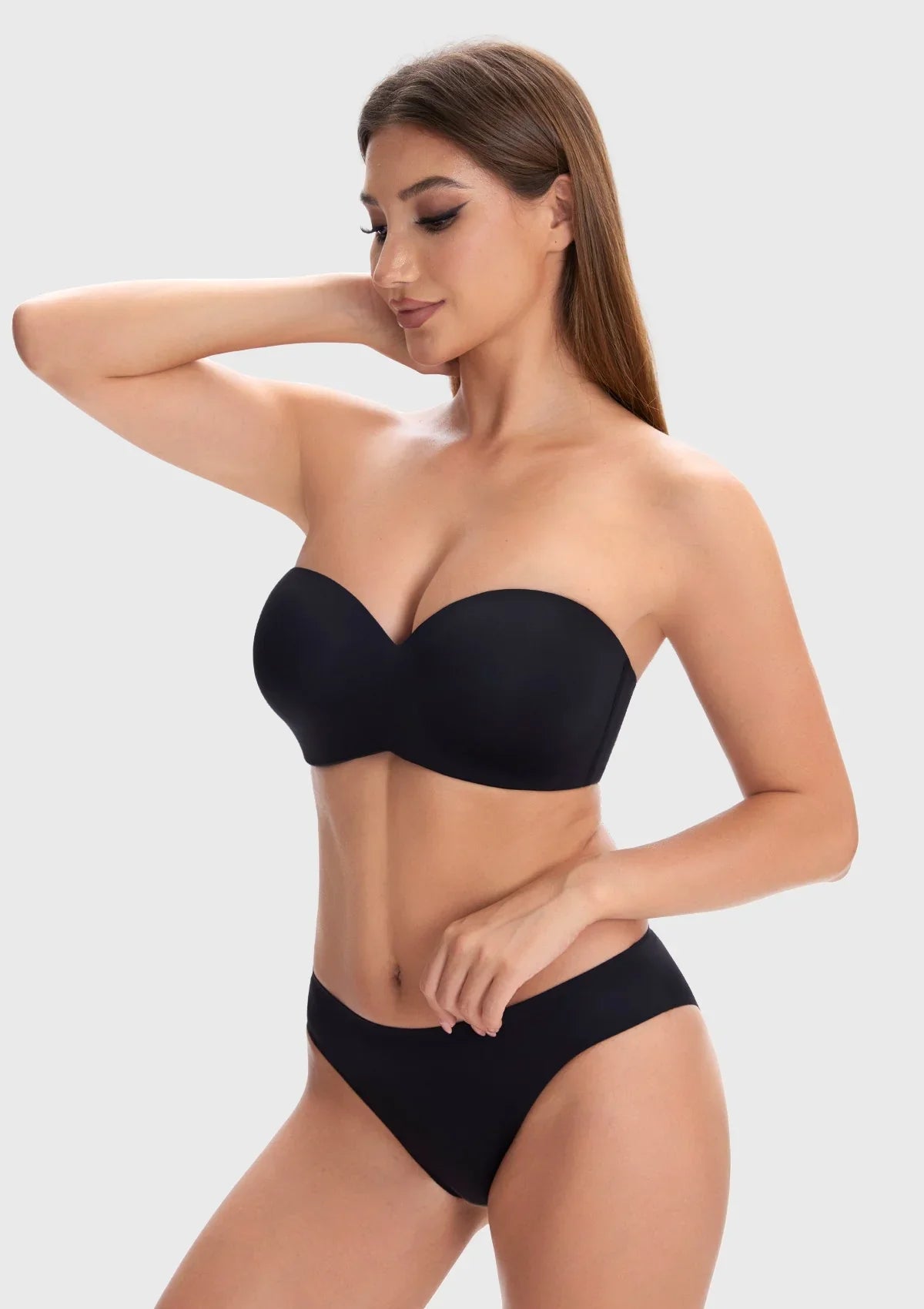 Breya Silicone-Free Seamless Push Up Strapless Bra