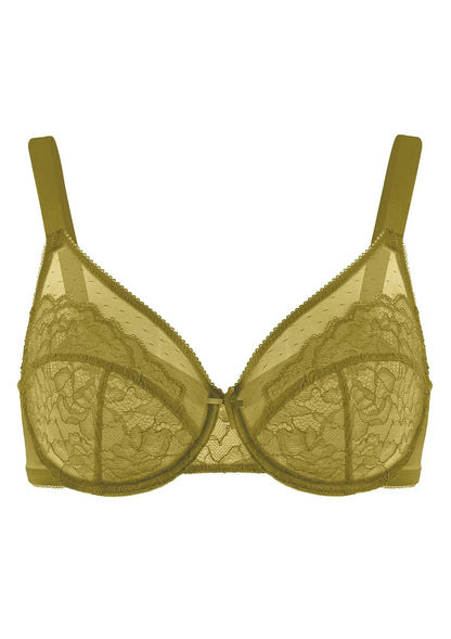 Enchante Unlined Non-padded Lace Underwire Bra