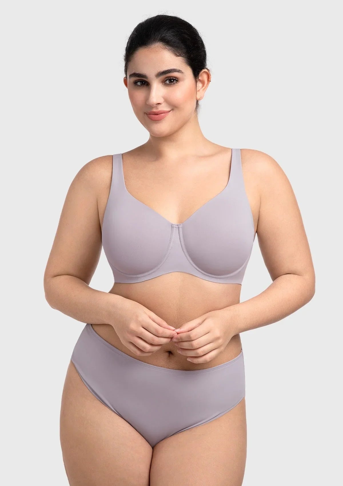 HSIA Esme Minimizer Bras for Women Plus Size Full Coverage No Padding Unlined T Shirt Bra Seamless Underwire Cool Comfort Daily Bras