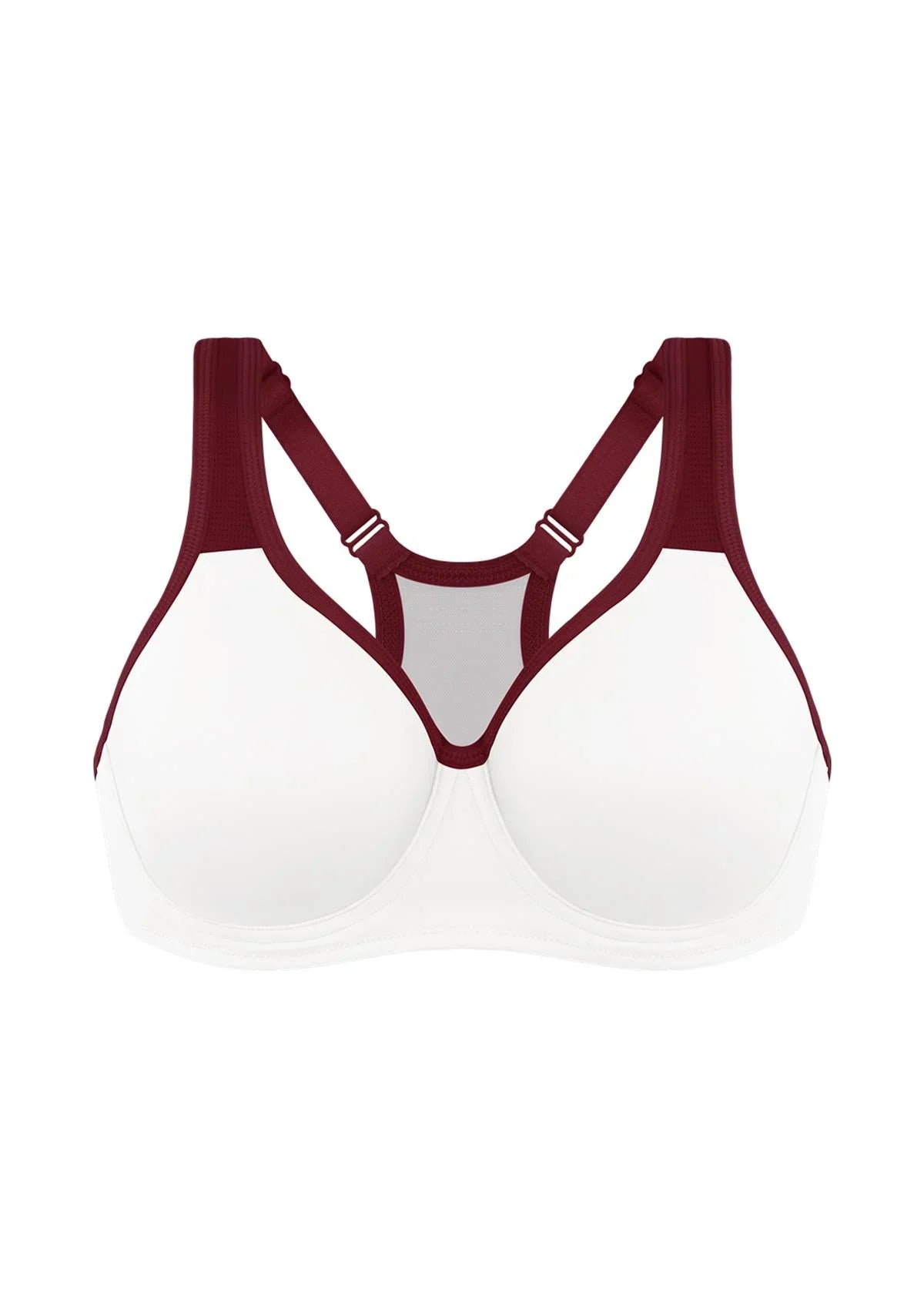 ComfyArc Unlined Outside Underwire Racerback Sports Bra