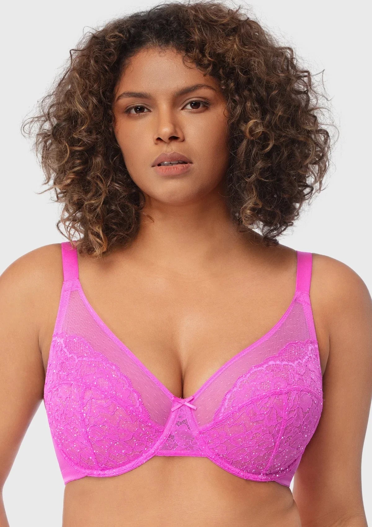 Enchante Lace Unlined Full Coverage Underwire Bra