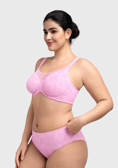 CoolComfort Smoothing Full Coverage Unlined Underwire Minimizer Bra
