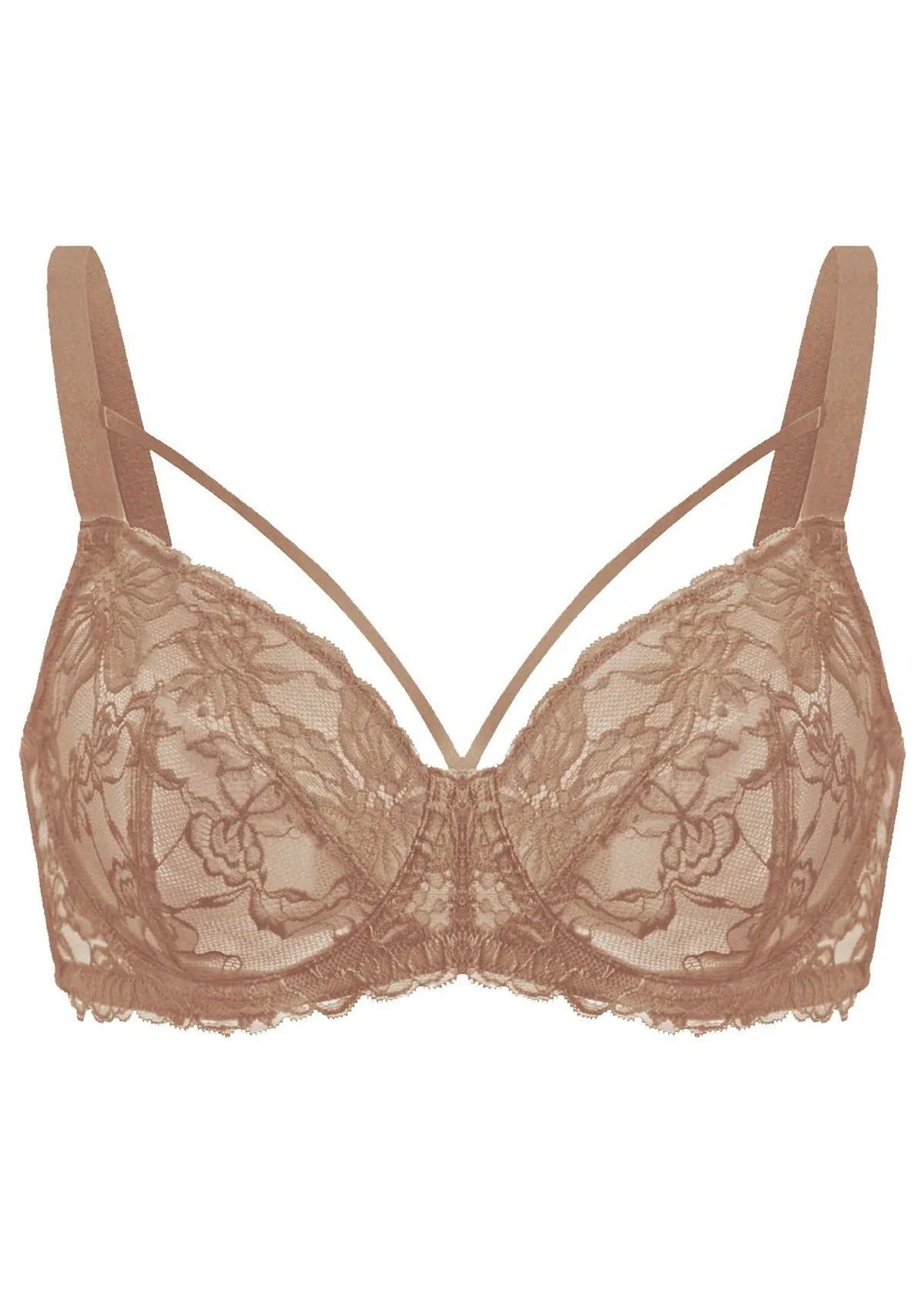 Pretty In Petals Unlined Strappy Lace Bra