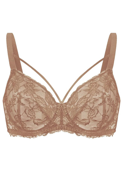 Pretty In Petals Unlined Strappy Lace Bra