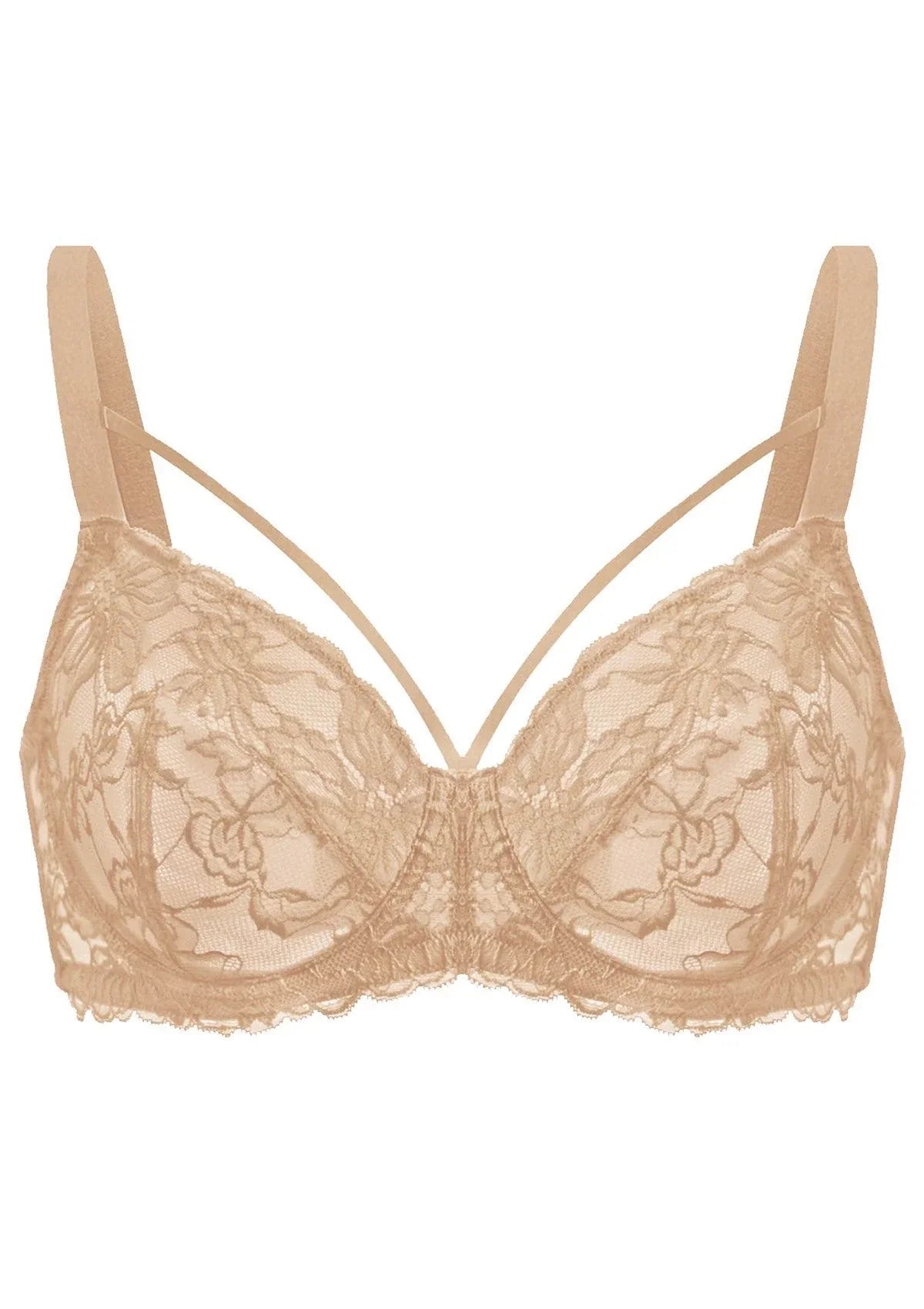 Pretty In Petals Unlined Strappy Lace Bra