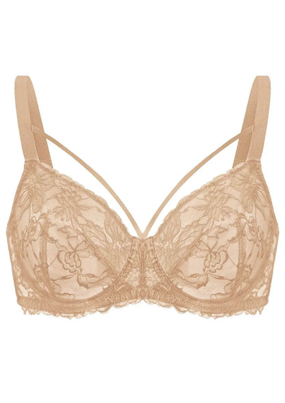 Pretty In Petals Unlined Strappy Lace Bra