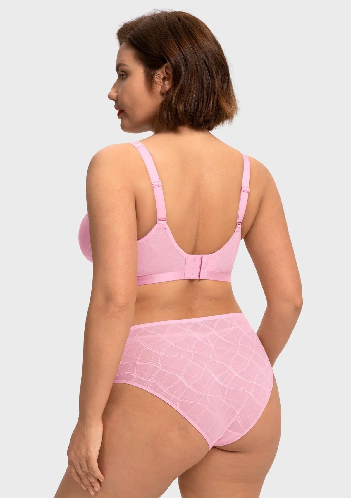 HSIA Skylark Breathable Lightweight Supportive Jacquard Mesh Wide Strap 3/4 Cup Comfort Bra