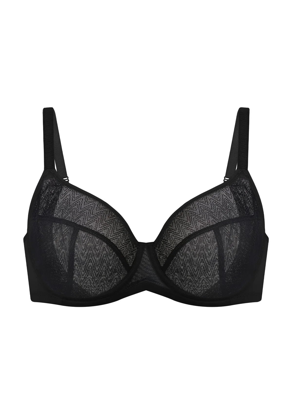 HSIA Willa Wave Plus Size Breathable Mesh Unlined Non-padded Full Coverage Underwire Bra