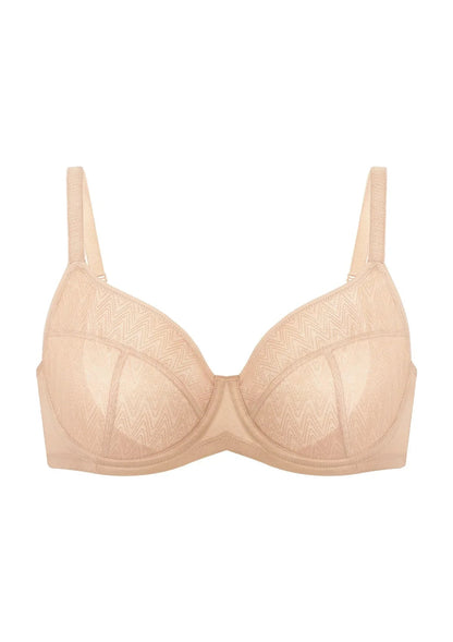 HSIA Willa Wave Plus Size Breathable Mesh Unlined Non-padded Full Coverage Underwire Bra