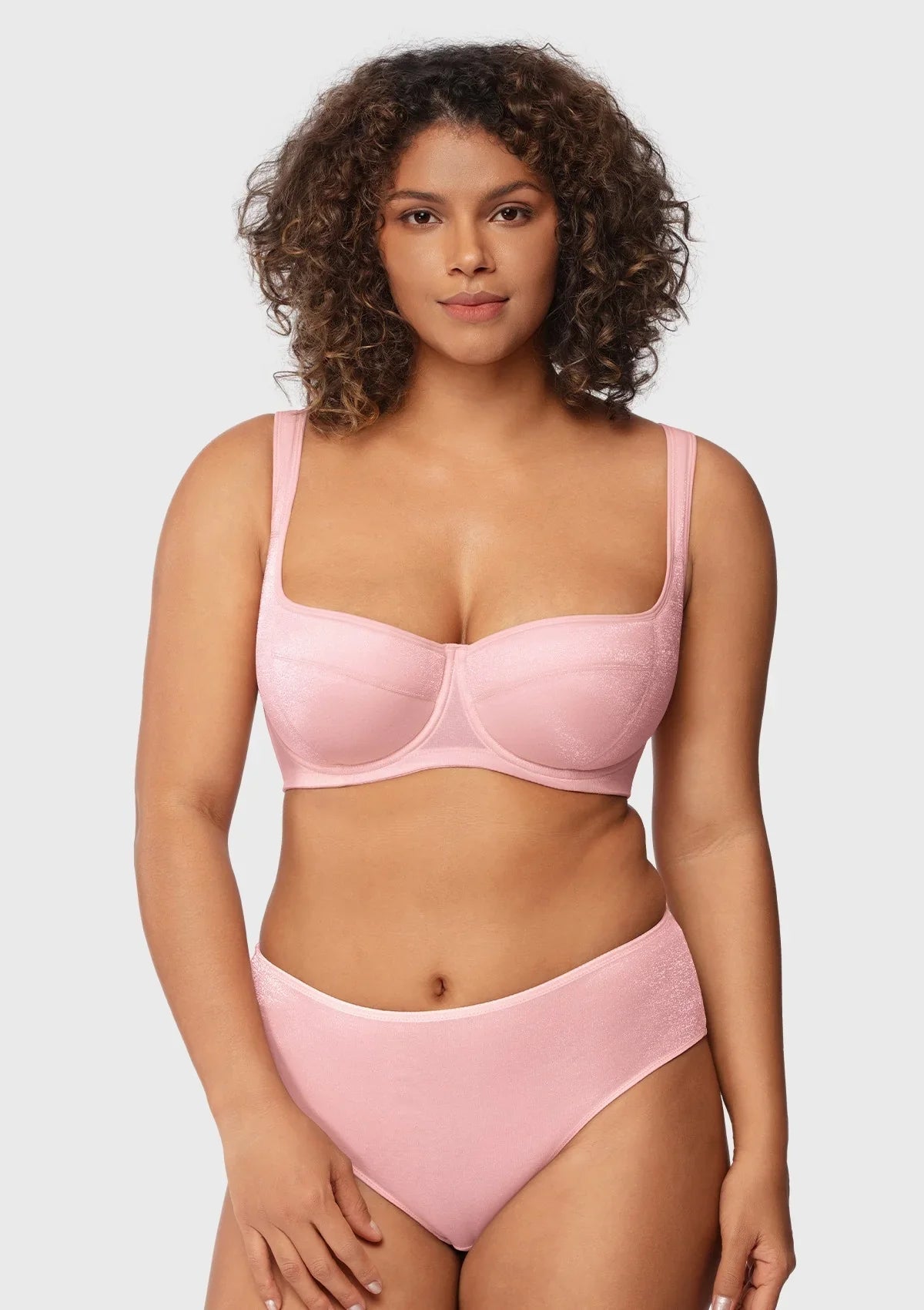 Starry Night Lightly Lined Lightly Padded Plus Size Balconette Bra