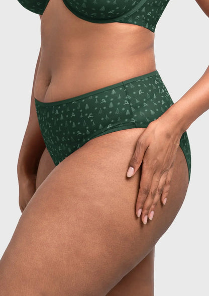 HSIA Christmas Holiday Edit Printed Mesh Panty Breathable Soft Full Coverage Comfort Fit